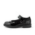Left side view of Infant Girls Lachly Star Mj Patent Leather Black
