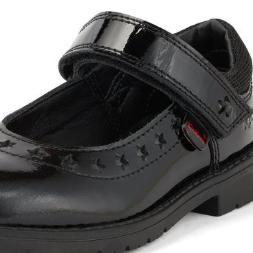 Detail view (close-up) of Infant Girls Lachly Star Mj Patent Leather Black