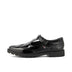 Left side view of Junior Girls Lachly Brogue T-Bar Patent Leather Black