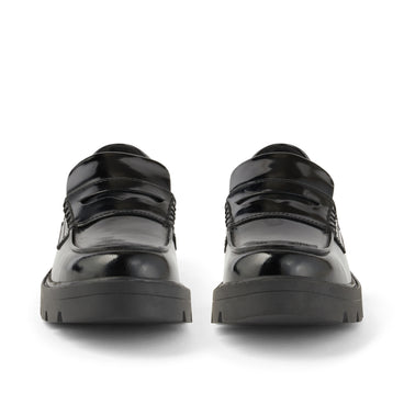 Front view of Adult Womens Kori Loafer Leather Black