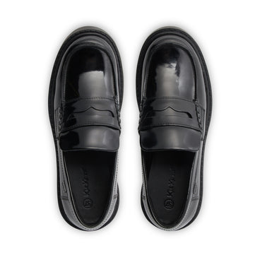 Detail view (Top view mapped) of Adult Womens Kori Loafer Leather Black