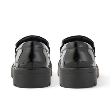 Back view of Adult Womens Kori Loafer Leather Black