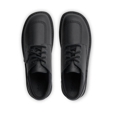 Detail view (Top view mapped) of Adult Mens Kick Lo Padded Leather Black