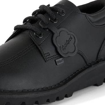 Detail view (close-up) of Adult Mens Kick Lo Padded Leather Black