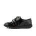 Left side view of Junior Girls Kick Lo Brogue Patent Leather Black