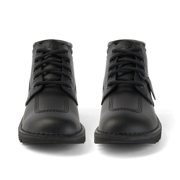 Front view of Adult Mens Kick Hi Padded Leather Black