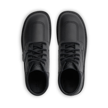 Detail view (Top view mapped) of Adult Mens Kick Hi Padded Leather Black