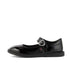 Left side view of Junior Girls Adlar Heart Mj Patent Leather Black