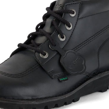 Detail view (close-up) of Adult Unisex Kick Hi Leather Alternative Black