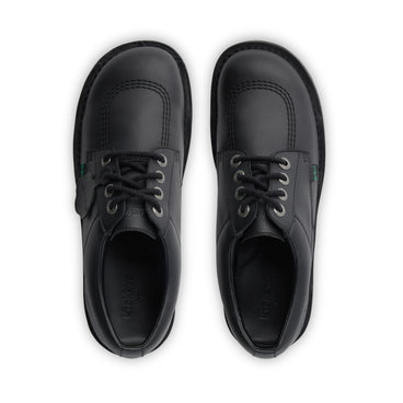 Detail view (Top view mapped) of Adult Unisex Kick Lo Leather Alternative Black