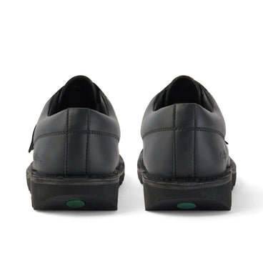 Back view of Adult Unisex Kick Lo Leather Alternative Black