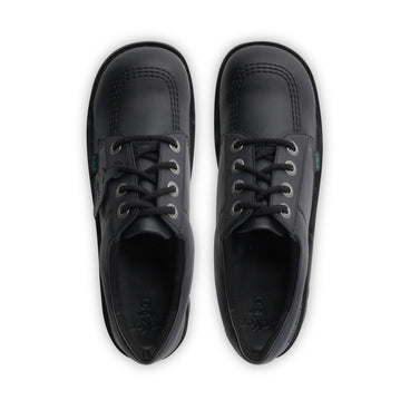 Detail view (Top view mapped) of Youth Unisex Kick Lo Leather Alternative Black