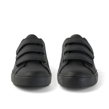 Front view of Adult Unisex Tovni Trip Leather Alternative Black