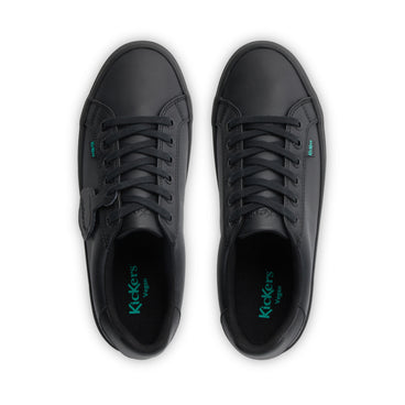 Detail view (Top view mapped) of Adult Womens Tovni Stack Leather Alternative Black