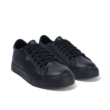 Front ¾ right of Junior Unisex Tovni Lacer Leather Alternative Black