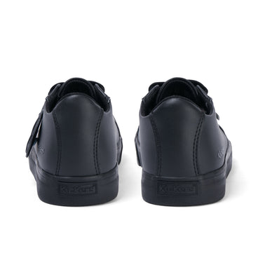 Back view of Junior Unisex Tovni Lacer Leather Alternative Black