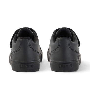 Back view of Junior Unisex Tovni Trip Leather Alternative Black