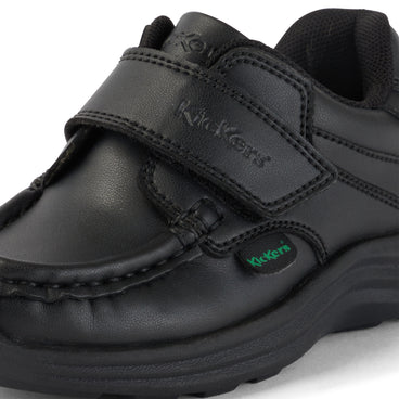 Detail view (close-up) of Infant Unisex Reasan Strap Leather Alternative Black