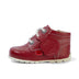 Left side view of Baby Kick Hi Leather Red