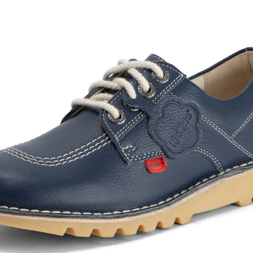 Detail view (close-up) of Adult Unisex Kick Lo Leather Navy