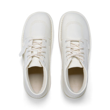 Detail view (Top view mapped) of Adult Unisex Kick Hi Stack Leather Alternative White