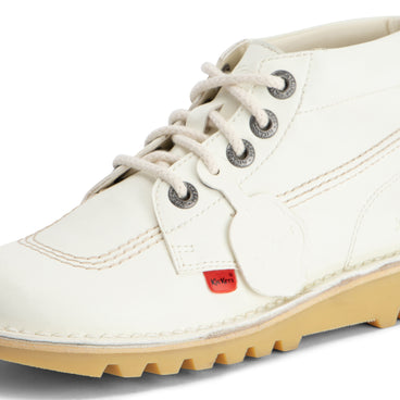 Detail view (close-up) of Adult Unisex Kick Hi Leather Alternative White