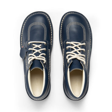 Detail view (Top view mapped) of Adult Unisex Kick Hi Leather Alternative Navy