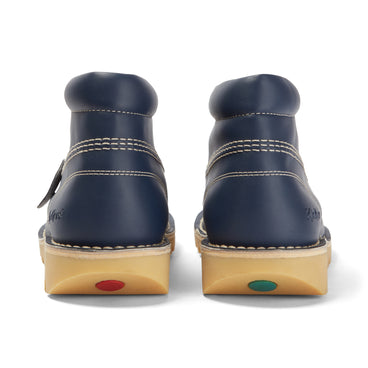 Back view of Adult Unisex Kick Hi Leather Alternative Navy