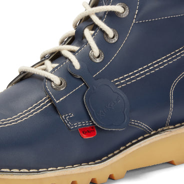 Detail view (close-up) of Adult Unisex Kick Hi Leather Alternative Navy