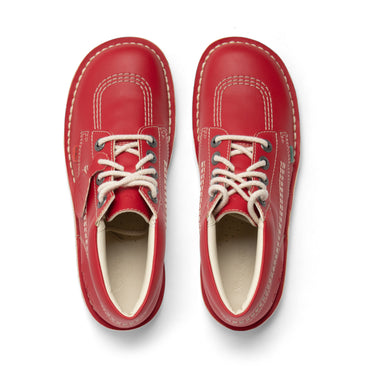 Detail view (Top view mapped) of Adult Unisex Kick Hi Leather Alternative Red