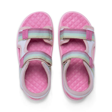 Detail view (Top view mapped) of Junior Girls Kickster Sandal White
