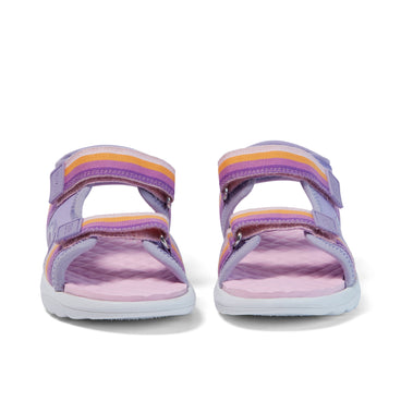 Front view of Junior Girls Kickster Sandal Purple