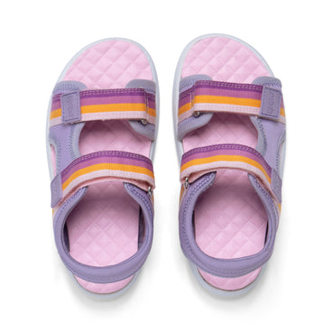 Detail view (Top view mapped) of Junior Girls Kickster Sandal Purple