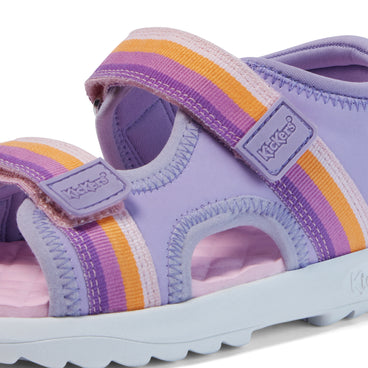Detail view (close-up) of Junior Girls Kickster Sandal Purple