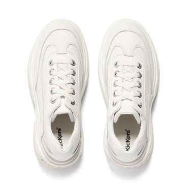 Detail view (Top view mapped) of Adult Unisex Kade Lo Leather White