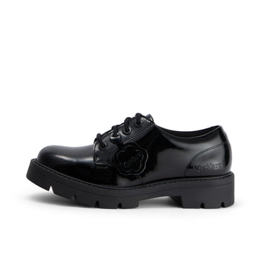 Left side view of Adult Womens Kori Lace Patent Leather Black