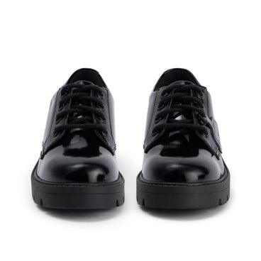 Front view of Adult Womens Kori Lace Patent Leather Black