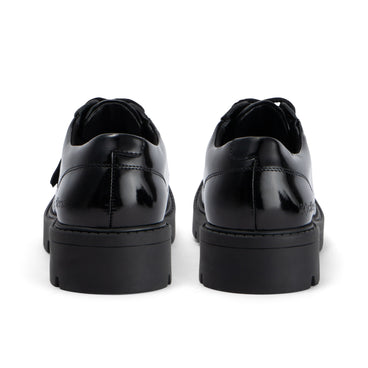 Back view of Adult Womens Kori Lace Patent Leather Black