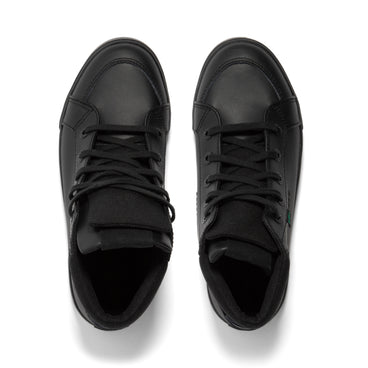 Detail view (Top view mapped) of Youth Mens Tovni Hi Double Tongue Leather Black