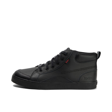Left side view of Adult Mens Tovni Hi Mix Leather Black