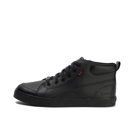 Left side view of Adult Mens Tovni Hi Mix Leather Black