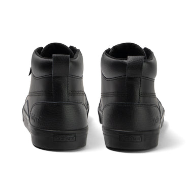 Back view of Adult Mens Tovni Hi Mix Leather Black