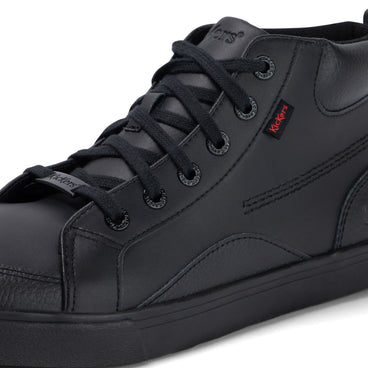 Detail view (close-up) of Adult Mens Tovni Hi Mix Leather Black