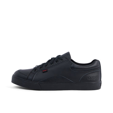 Left side view of Adult Mens Tovni Lo Mix Leather Black