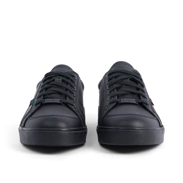 Front view of Adult Mens Tovni Lo Mix Leather Black