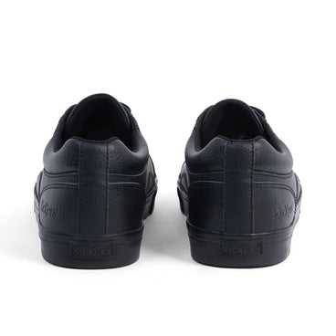 Back view of Adult Mens Tovni Lo Mix Leather Black
