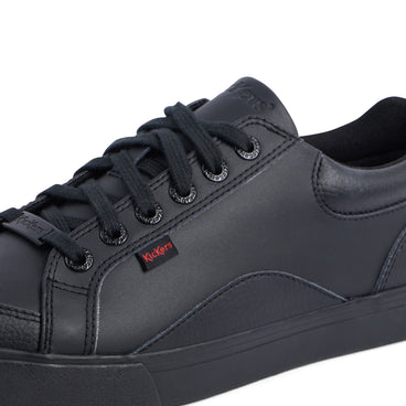 Detail view (close-up) of Adult Mens Tovni Lo Mix Leather Black