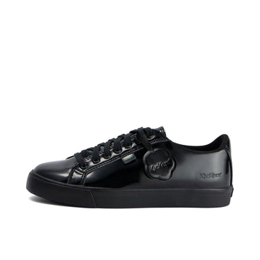 Left side view of Adult Womens Tovni Lacer Leather Alternative Patent Leather Black