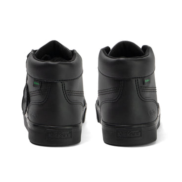 Back view of Junior Unisex Tovni Hi Leather Alternative Black