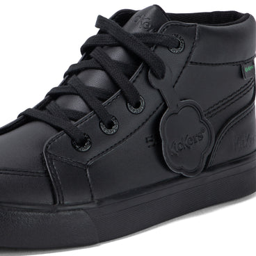 Detail view (close-up) of Junior Unisex Tovni Hi Leather Alternative Black